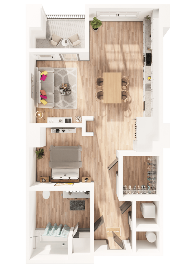 Floorplan - Arapahoe Square Apartments