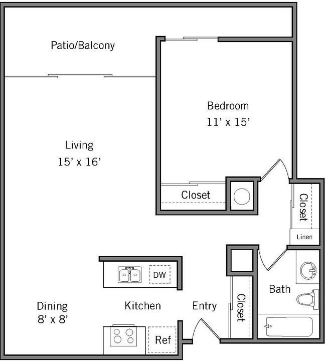 Floorplan - Americana Apartments