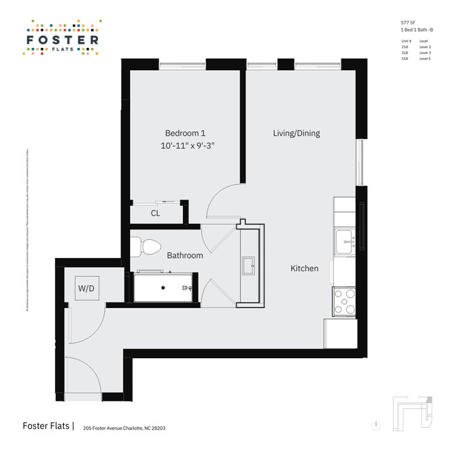 Floorplan - Foster Flats