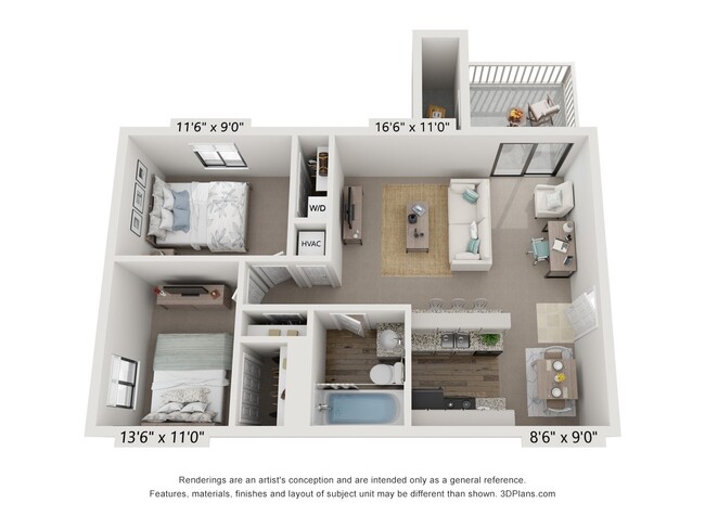 Floorplan - The Reserve At Barry Apartments