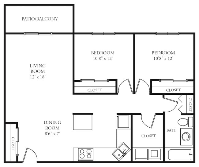2BR/1BA - The Wilder Apartments