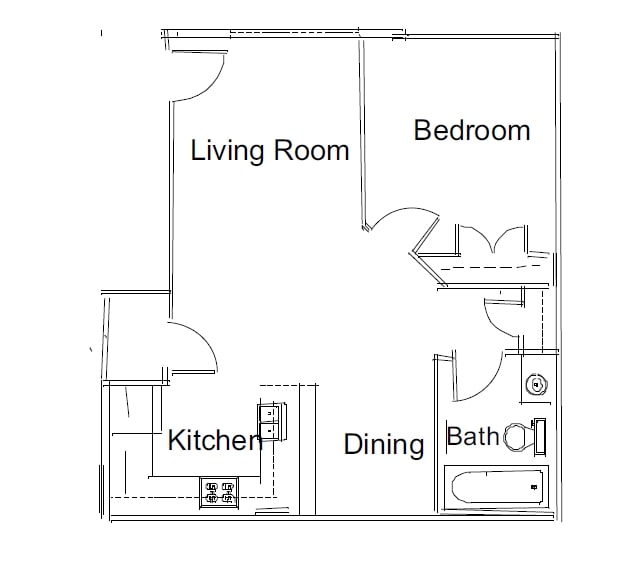 1BR/1BA - 8 St Apartments
