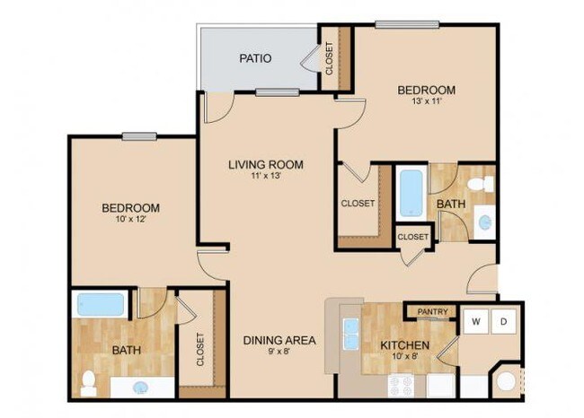 Floorplan - The Landings Apartments
