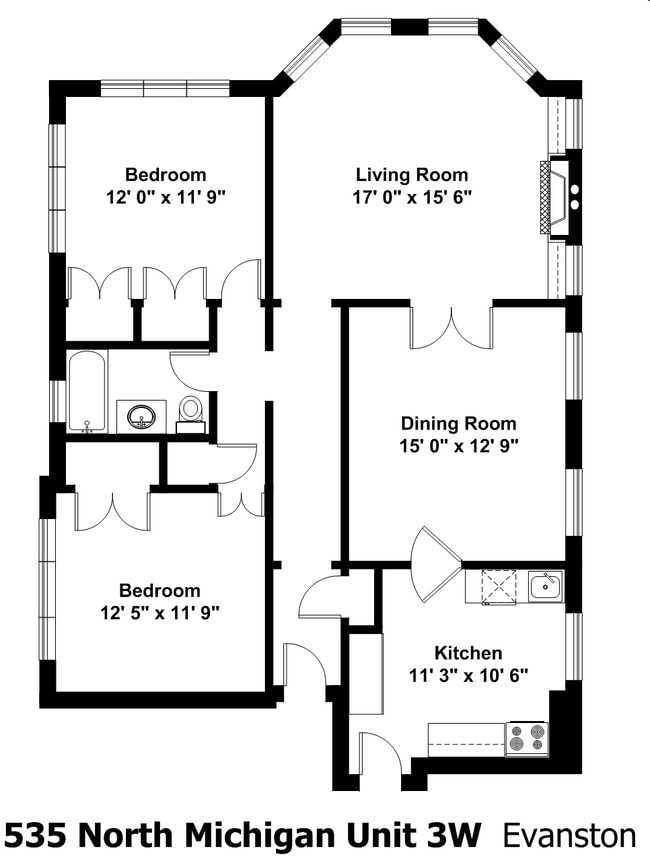 2BR/1BA - 529 Michigan