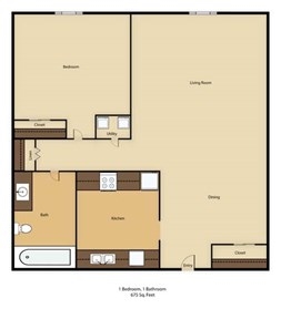 1BR/1BA - Northtowne Apartments