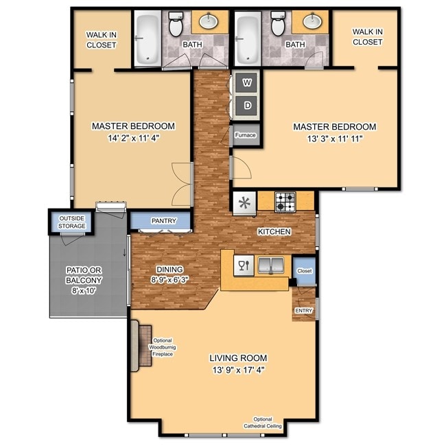 Aberdeen Full Deluxe - Patterson Place Apartments