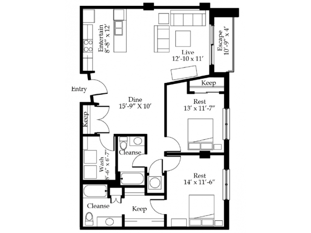 Floorplan - The Marquee at Belle Meade