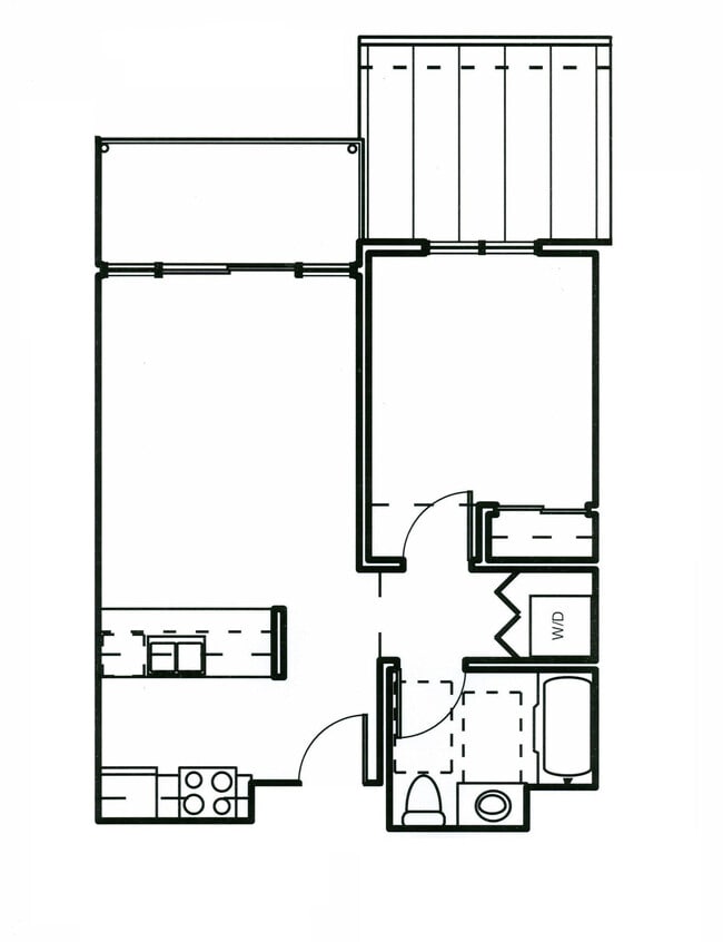 Livorno 1x1 D floor plan PR SM Livorno LLC - PR SM Livorno LLC