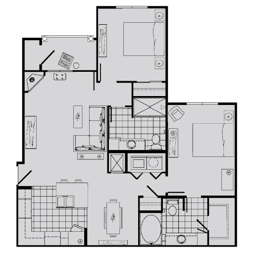 Floorplan - Rockledge Oaks Apartments