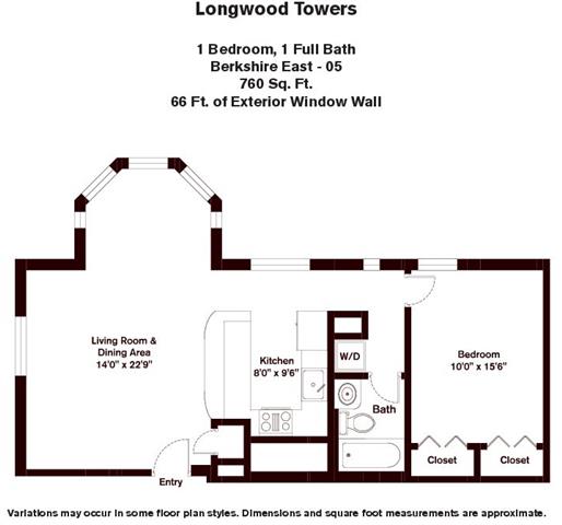 Floorplan - Longwood Towers