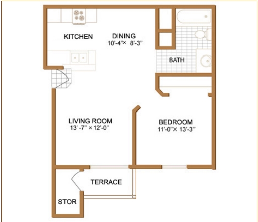 1BR/1BA - Fox Pointe Apartments