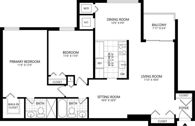 Floorplan - PeachTree of McLean