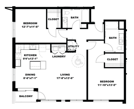 2BR/2BA - Hot Metal Flats