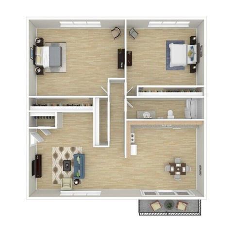 Floorplan - Park Place North Apartments