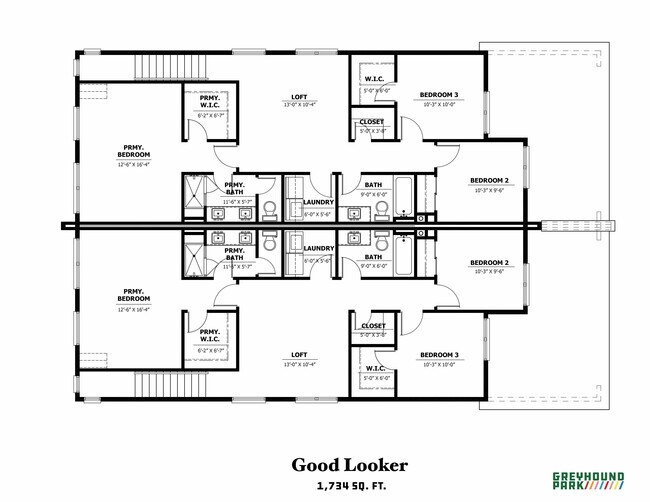 Floorplan - The Duplexes at Greyhound Park
