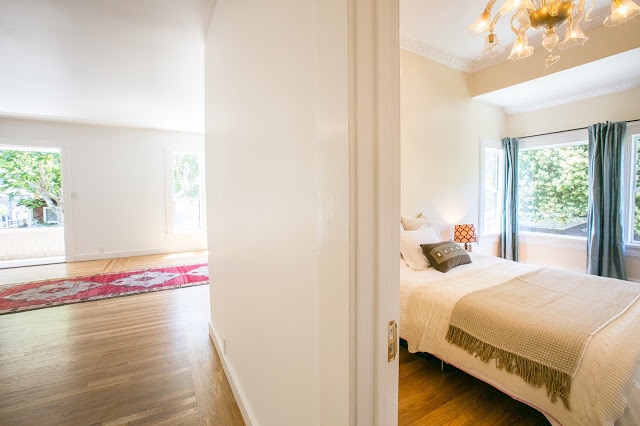 looking into bedroom - 15 G St