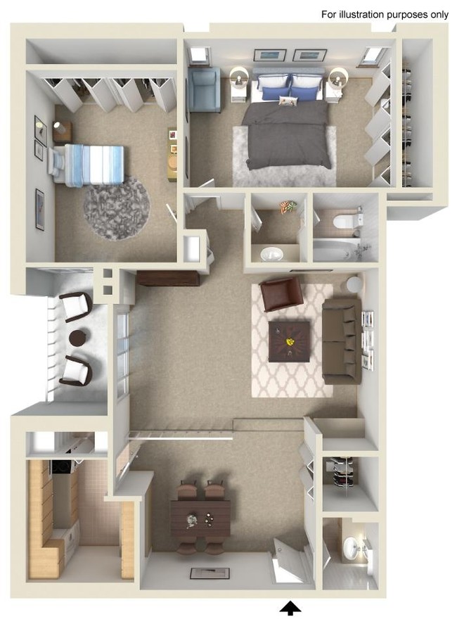 Floorplan - Serafino Square Luxury Apartments