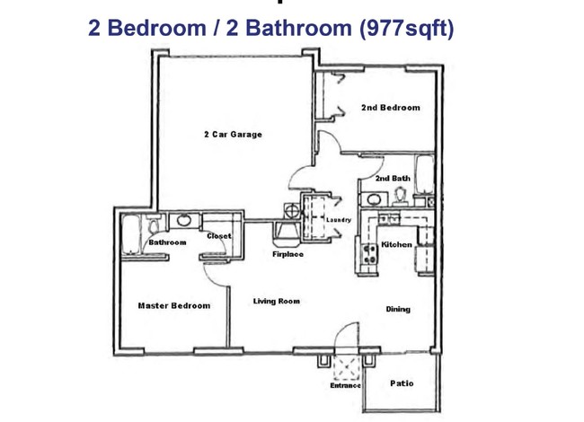 Floor Plan - 2 Bed - 2 Bath - Group 5 - West Day Ave & Park Meadows Dr