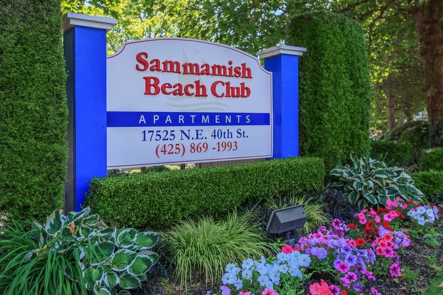 Welcome Sign - Sammamish Beach Club