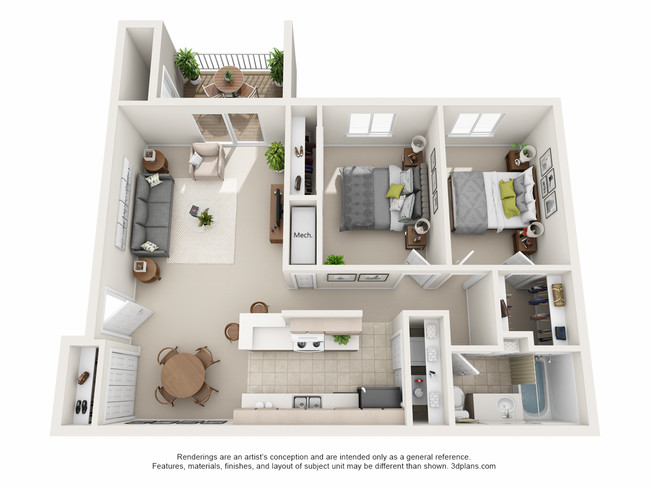 Floorplan - Parkview Apartments