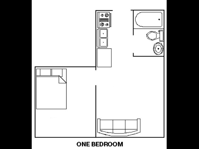 .One Bedroom Floorplan - Hellenbrand Apartments