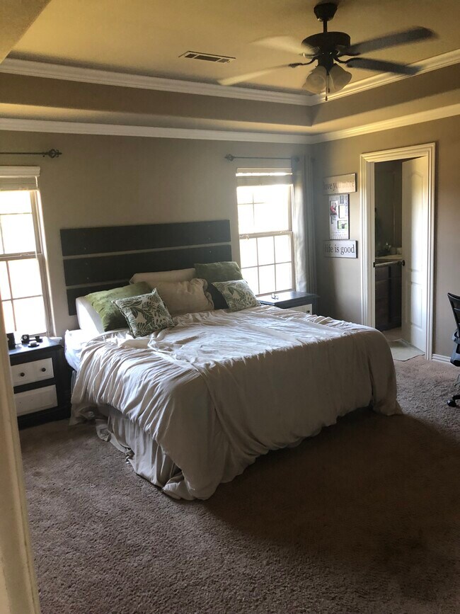 Master bedroom from door - 337 N Sabine Pass Rd