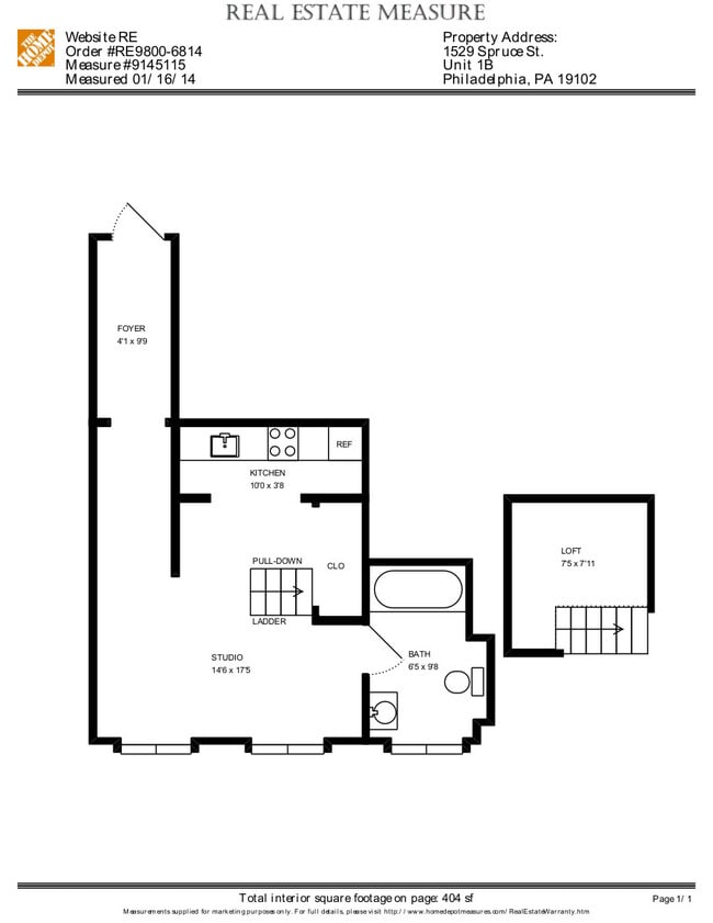 Floorplan - The Nash- 1529 Spruce St