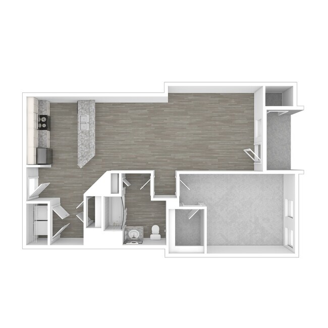 Ash 1 Bedroom 2D - Liberty Park Apartments