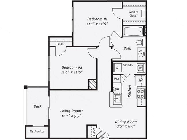 Floorplan - The Mercer at Lawrence Station