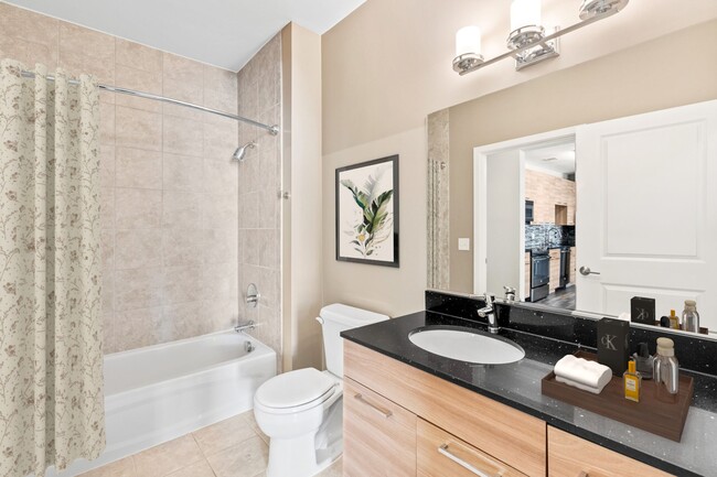 Luxurious Bathroom with Modern cabinetry - The Swift at Petworth Metro