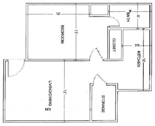 1BR/1BA - Pershing Park Apartments