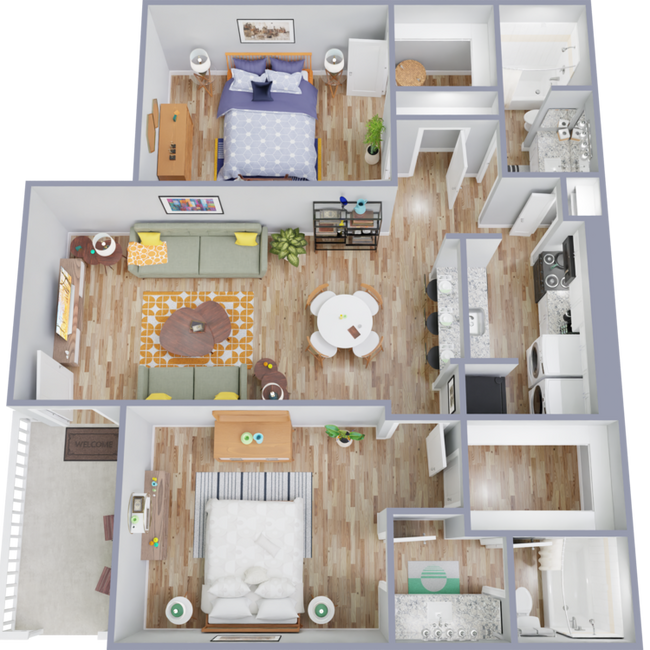 Bend_B4.png - Bend at Oak Forest Apartments