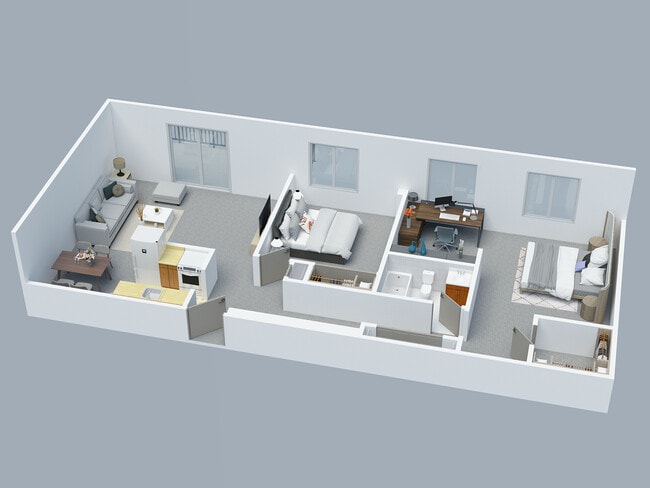 2BD 1BA with Den/Sm Bedroom - Indian Hills Senior Community