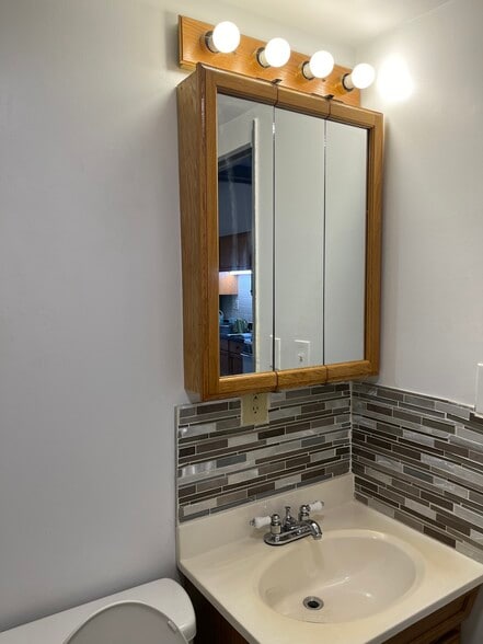 New tile over sink - 43 First Street, Albany NY, USA