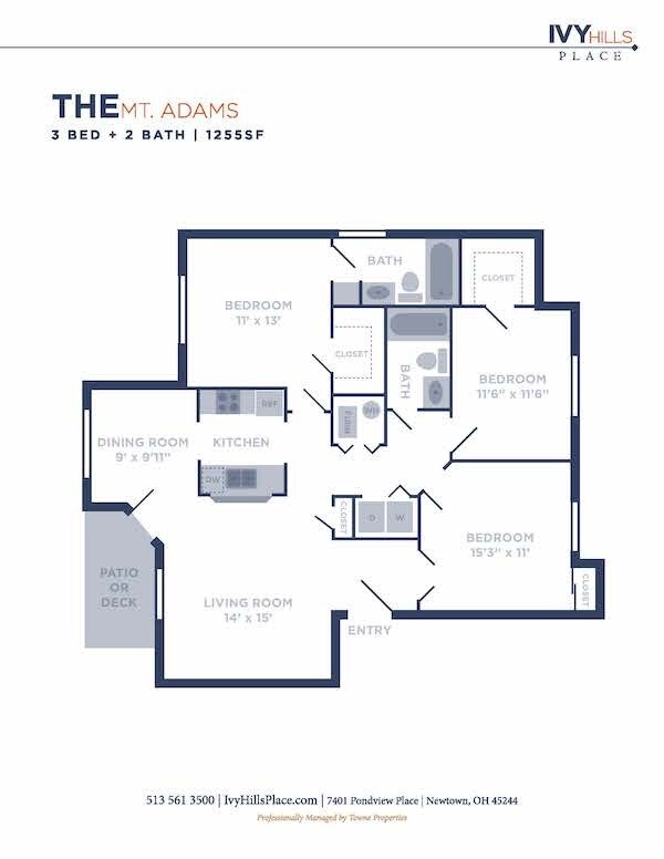 Floorplan - Ivy Hills Living Spaces