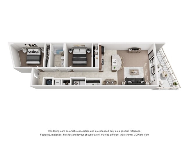Floorplan - Bay Road Apartments