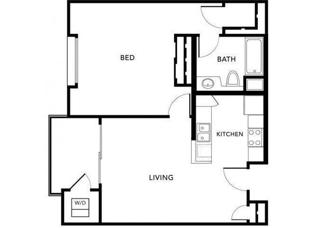 Plan P (Milano) floor plan Living at NoHo - Milano at NoHo