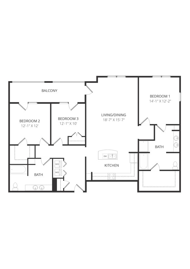 Floorplan - Lofts at Watters Creek Apartments