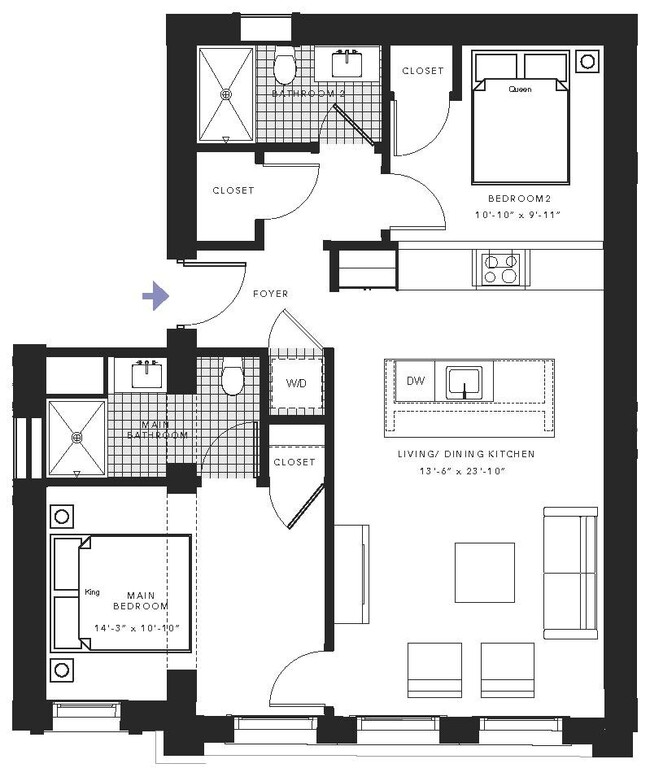 Floorplan - Peabody School Apartments