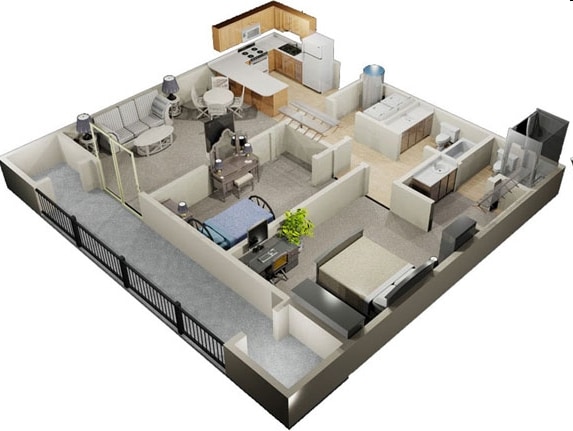 2BR/2BA - Arcadia Pointe