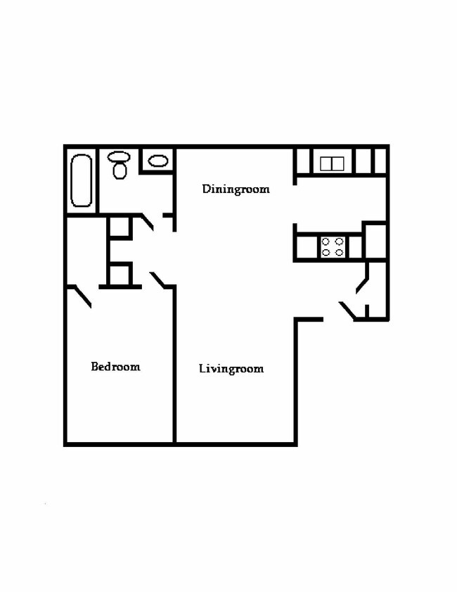 Floorplan - Oak Manor Apartments