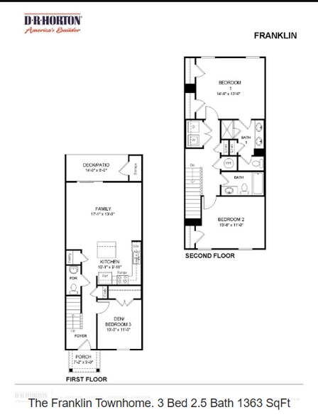 Franklin Floor Plan - 1106 Mason Dl