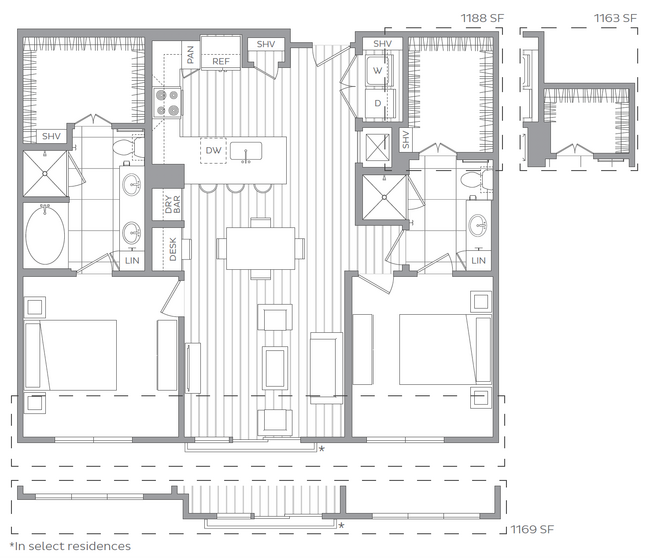 Q: 2 bed / 2 bath - Hanover Parkview