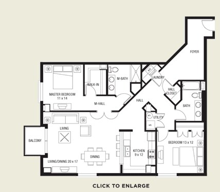 2BR/2BA - Station Square
