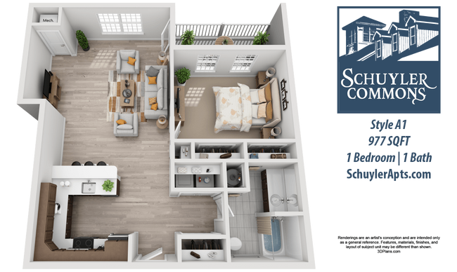 Floorplan - Schuyler Commons