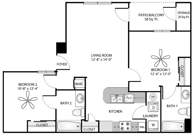 2BR/2BA - The Mirage