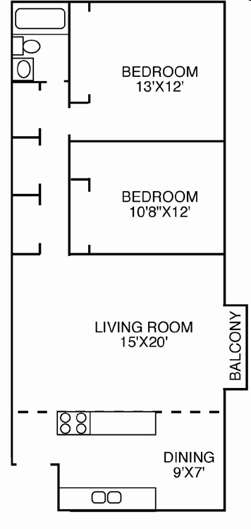 Floorplan - Ashbury Apartments