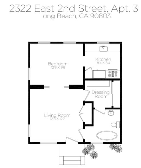 Floor Plan - 2322 E 2nd St