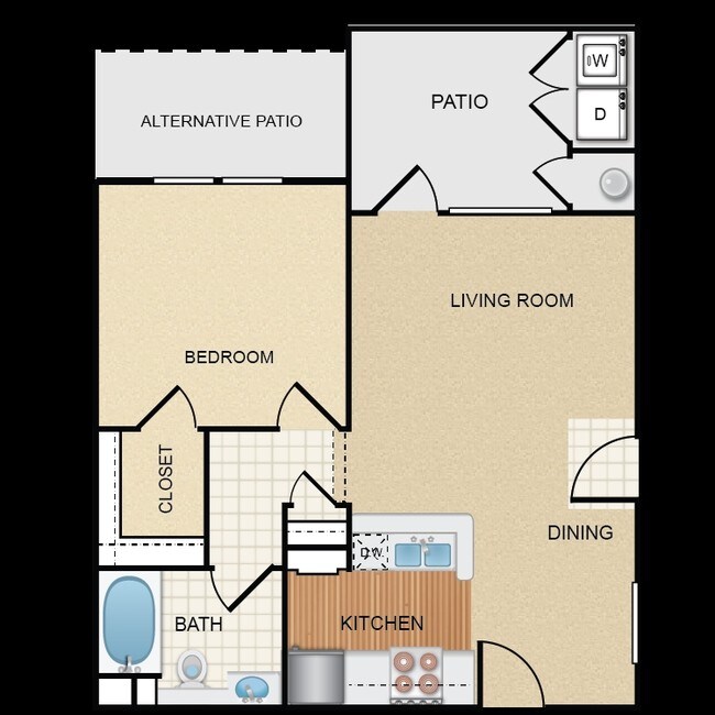 Plan 2 - Laurel Terrace Apartment Homes
