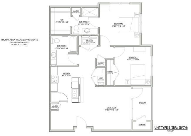 'B' Floorplan - Village at Thorncreek